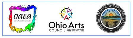 OAEA, Ohio Arts Council, Ohio House of Representatives logos